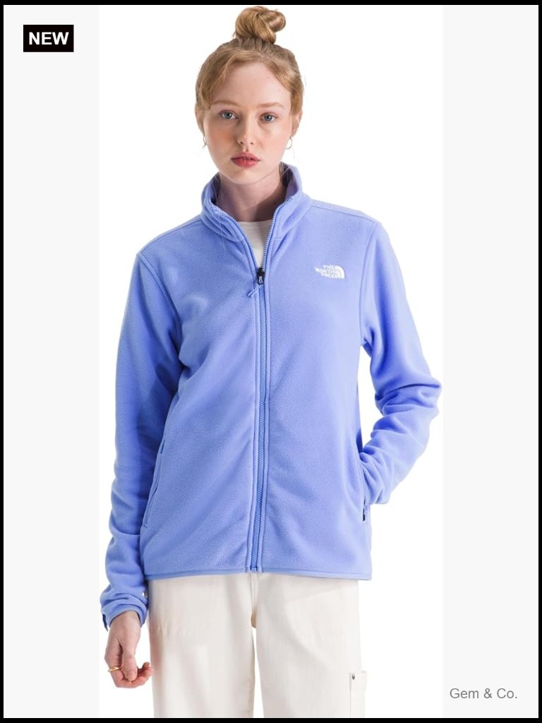 Women's Glacier Fleece Jacket - Zip Hand Pockets, Stretch Binding, Standard &